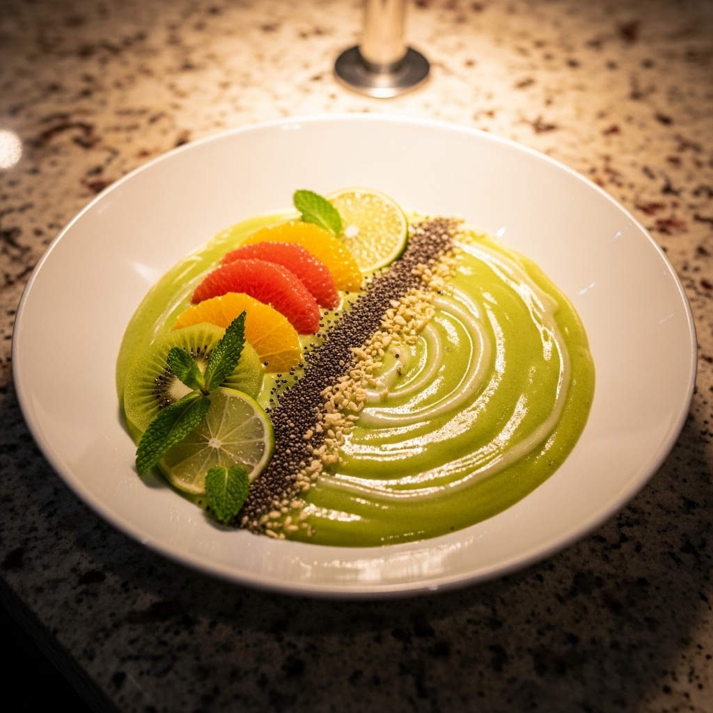 Energizing Citrus Green Smoothie Bowl