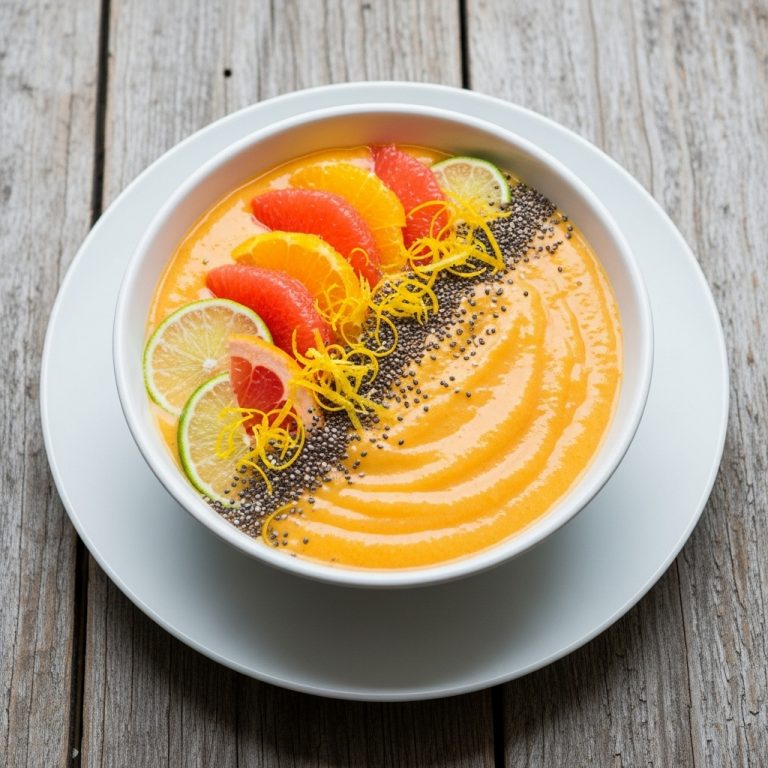Energizing Citrus Zest Protein Smoothie Bowl