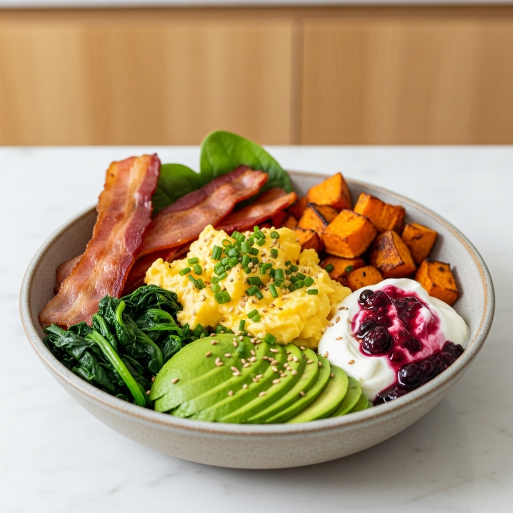 Energizing Gluten-Free American Breakfast Bowl
