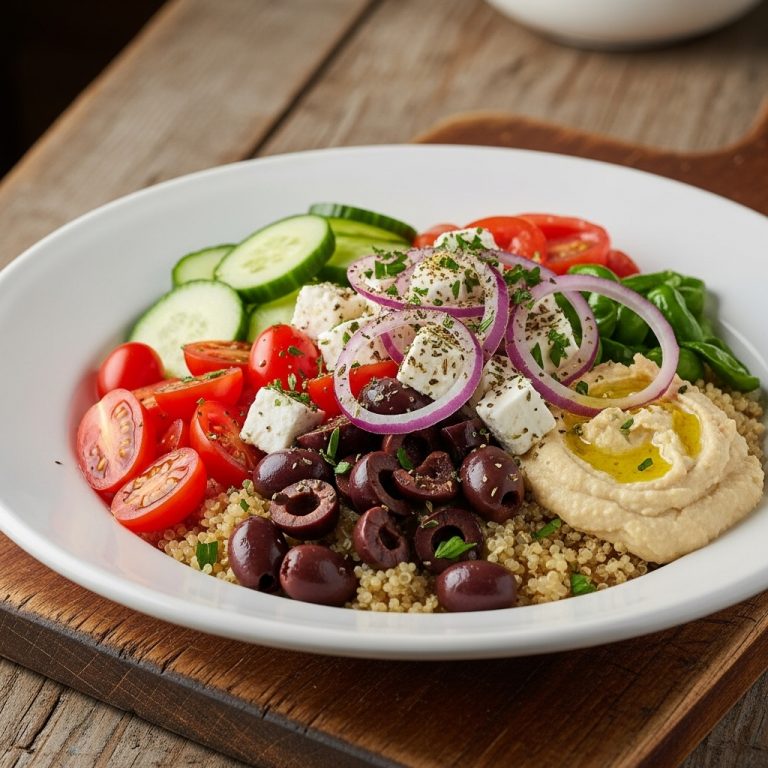 Energizing Greek Bowl: A Vibrant Vegan Delight
