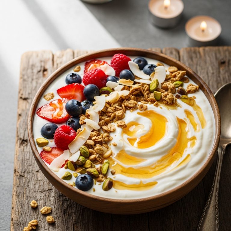 Energizing Greek Breakfast Smoothie Bowl