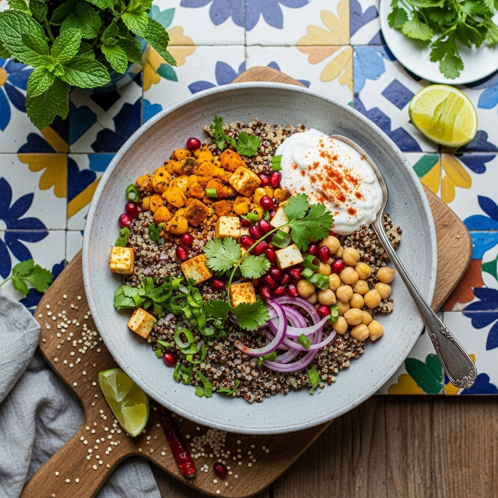Energizing Indian Brunch Quinoa Bowl