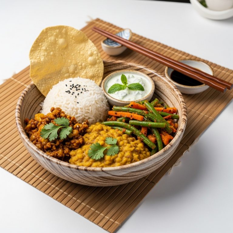 Energizing Indian Lunch Vegetarian Bowl
