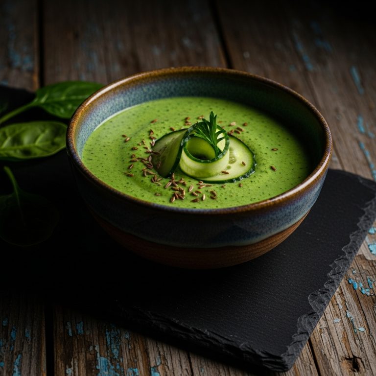 Energizing Indian Spinach & Cucumber Keto Smoothie