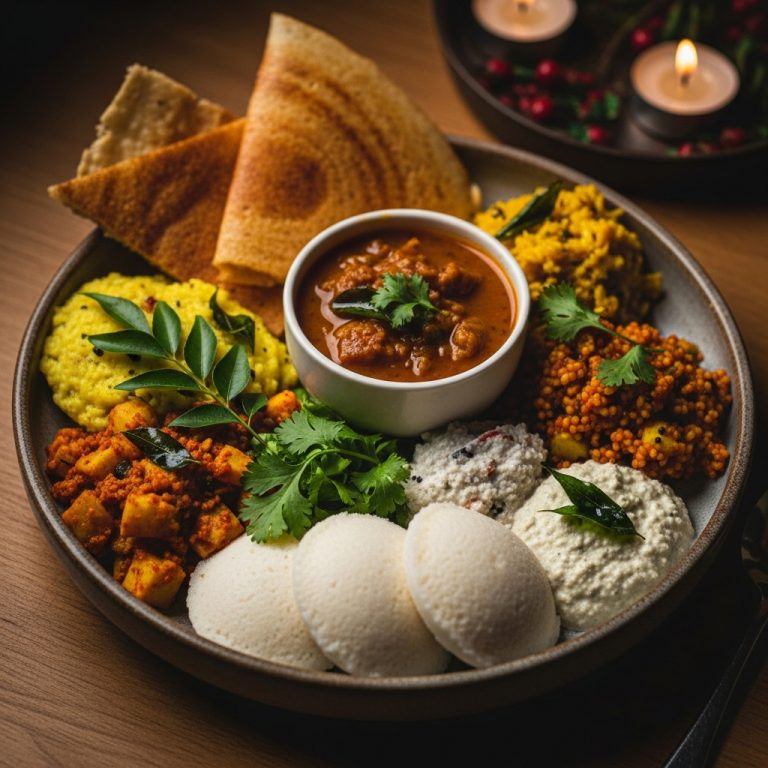 Energizing Indian Vegetarian Breakfast Bowl