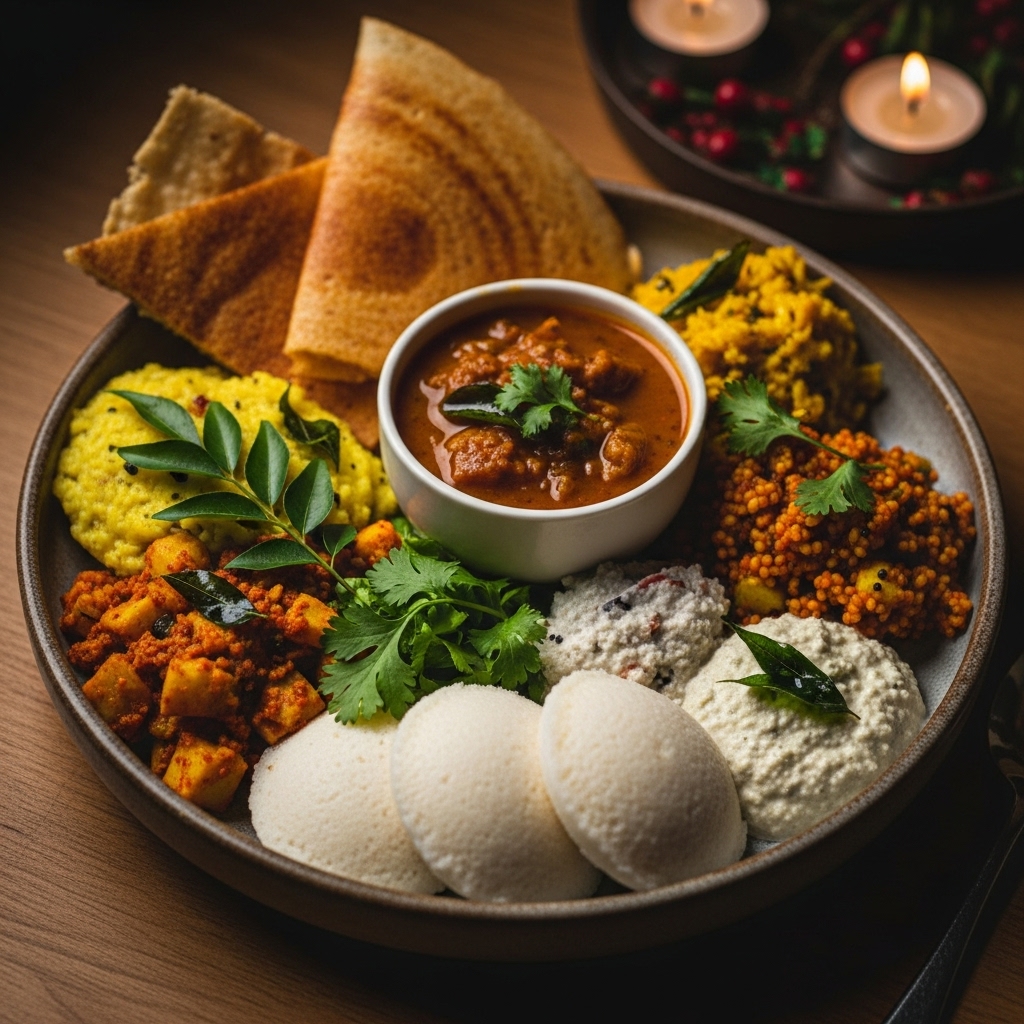 Energizing Indian Vegetarian Breakfast Bowl