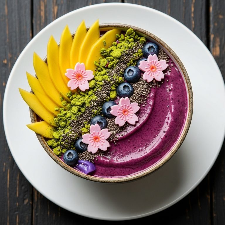 Energizing Japanese Breakfast Smoothie Bowl