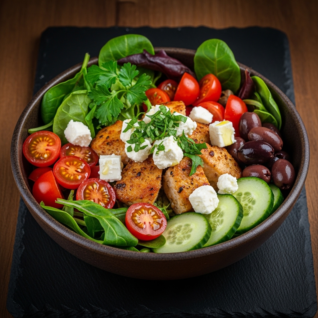 Energizing Mediterranean Bowl for Low-Carb Diets