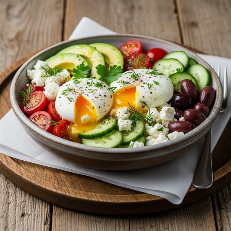 Energizing Mediterranean Keto Brunch Bowl