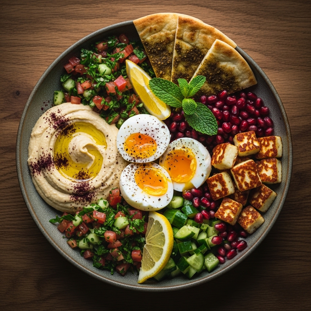 Energizing Middle Eastern Brunch Bowl
