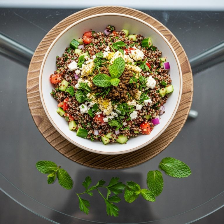 Energizing Middle Eastern Quinoa Breakfast Bowl