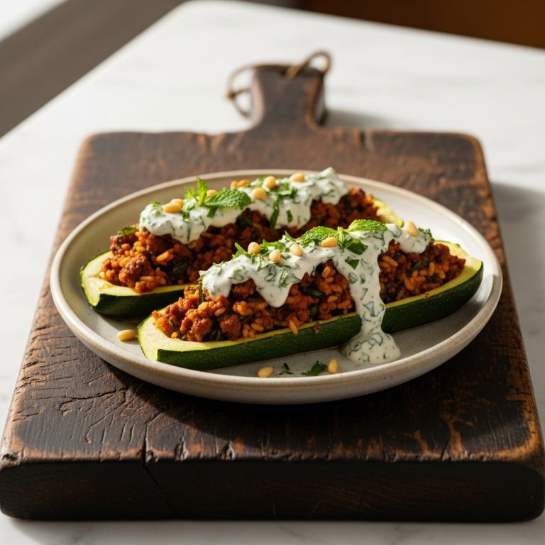 Energizing Middle Eastern Zucchini Boats