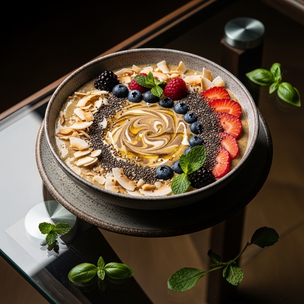 Energizing Paleo Indian Breakfast Smoothie Bowl