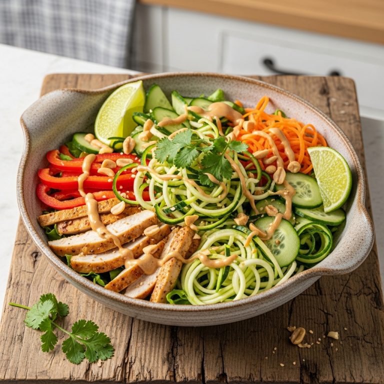 Energizing Thai Salad Bowl for Low-Carb Diets