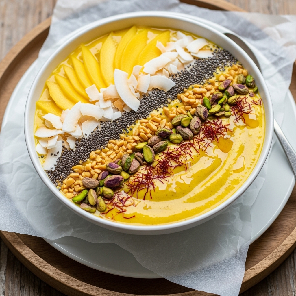 Energy Boosting Indian Breakfast Smoothie Bowl