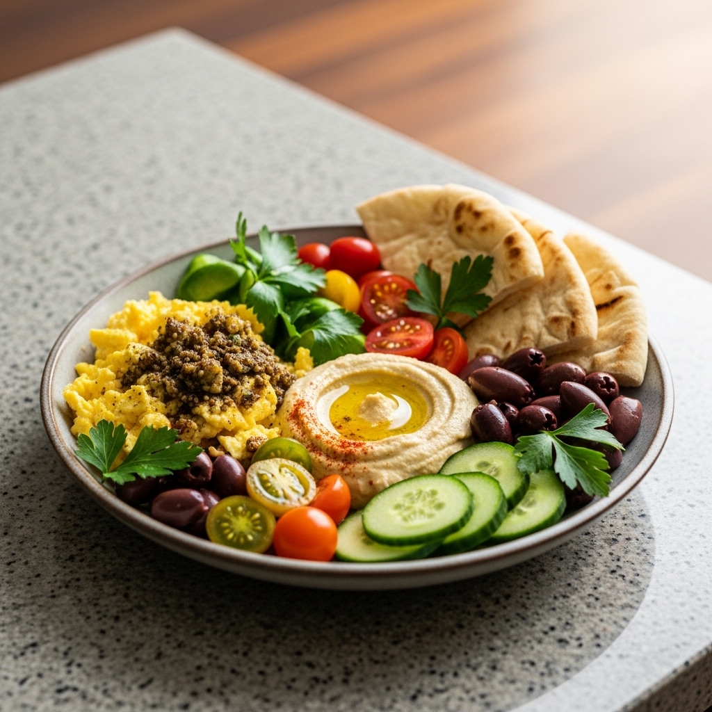 Energy Boosting Middle Eastern Brunch Bowl