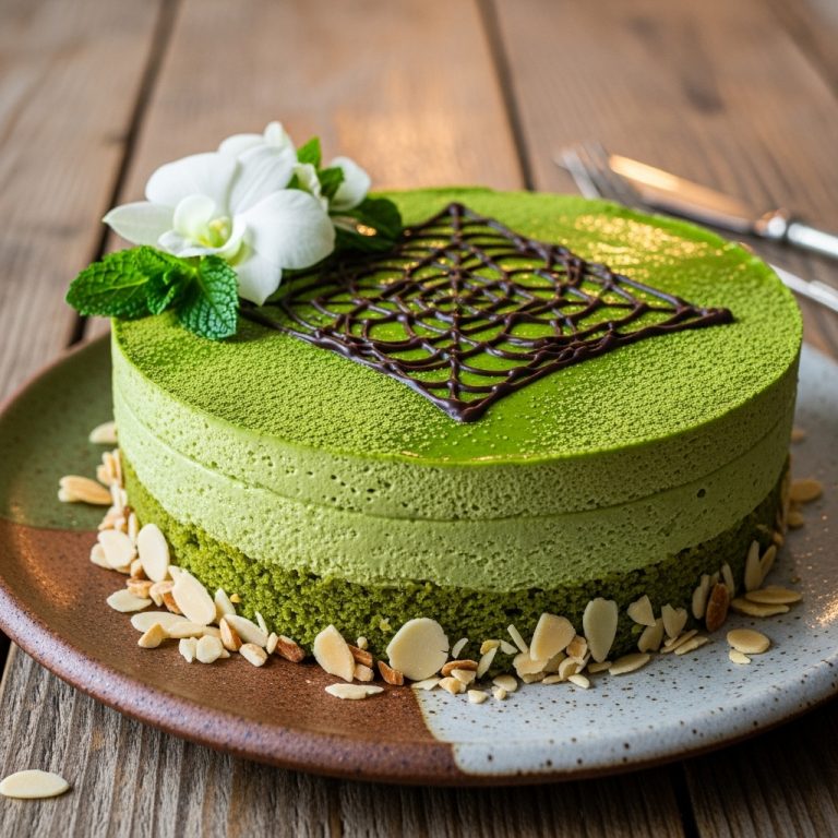 Eternal Bliss: A Keto-Friendly Matcha Mousse Torte