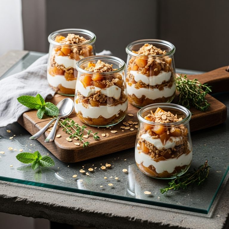 Ethereal Apple Compote Parfaits