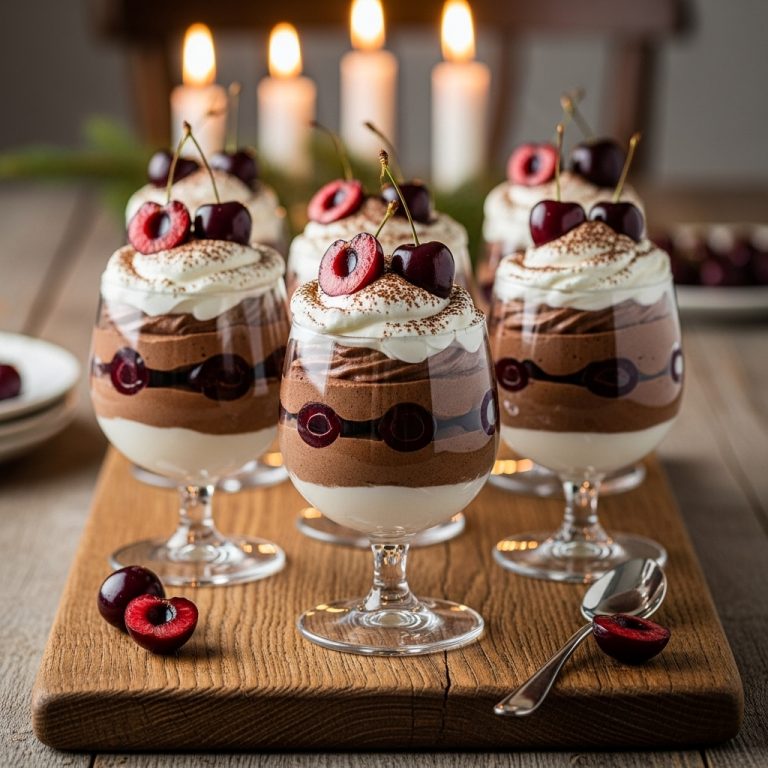 Ethereal Chocolate Mousse Parfaits with Amaretto-Infused Cherries