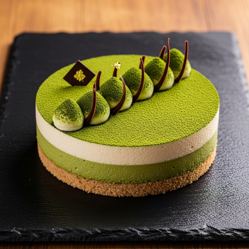 Ethereal Matcha Mousse Cake