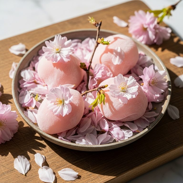 Ethereal Mochi Clouds in Cherry Blossom Delight