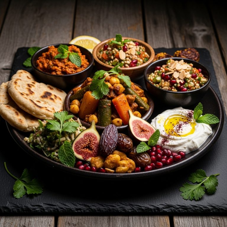 Exotic Moroccan Gluten-Free Brunch Feast: A Sensory Dining Experience