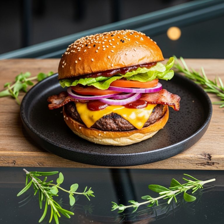 Explosive Tailgate BBQ Burger
