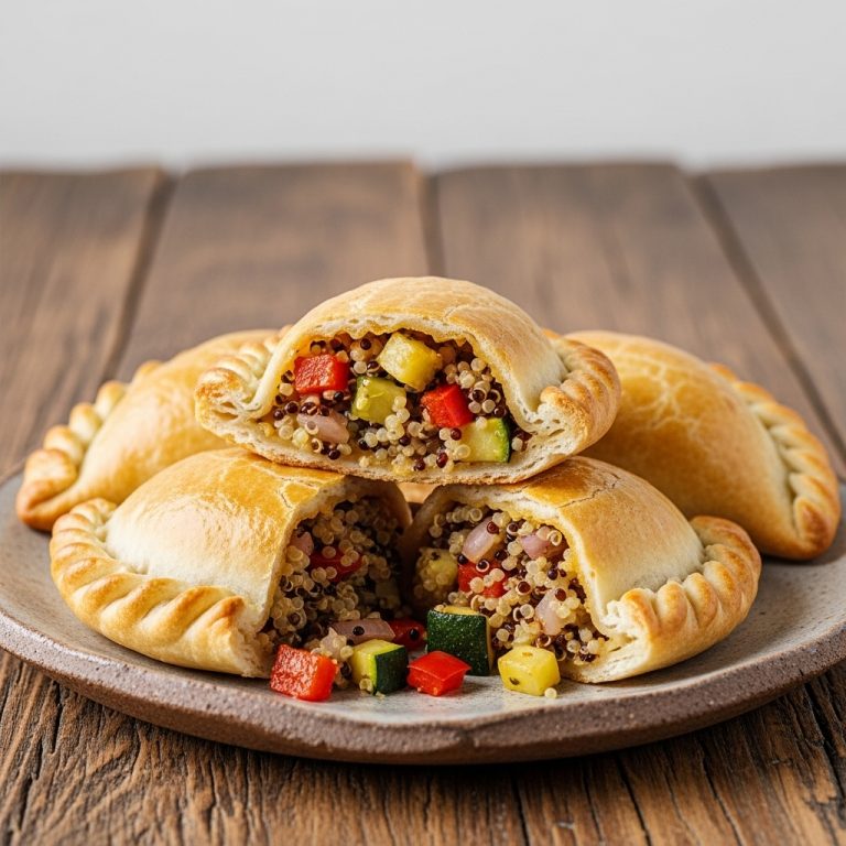 Exquisite Argentinian Vegetarian Empanadas with Roasted Vegetables and Quinoa Stuffed