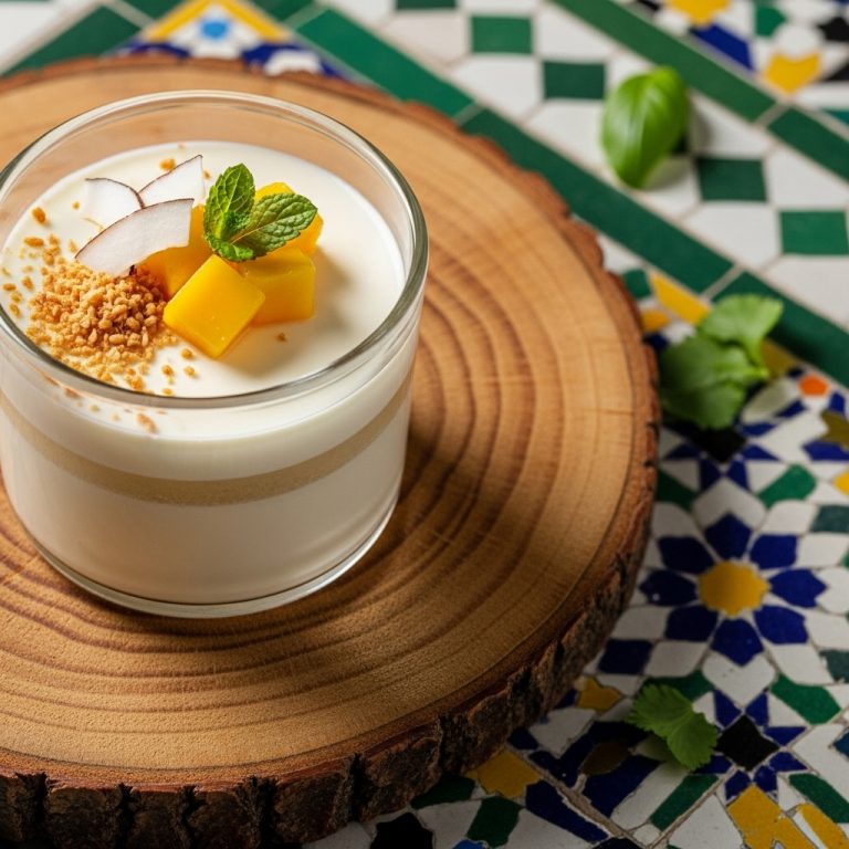 “Exquisite Colombian Agua de Coco Coconut Panna Cotta: A Vegetarian-Friendly Dessert Delight!”