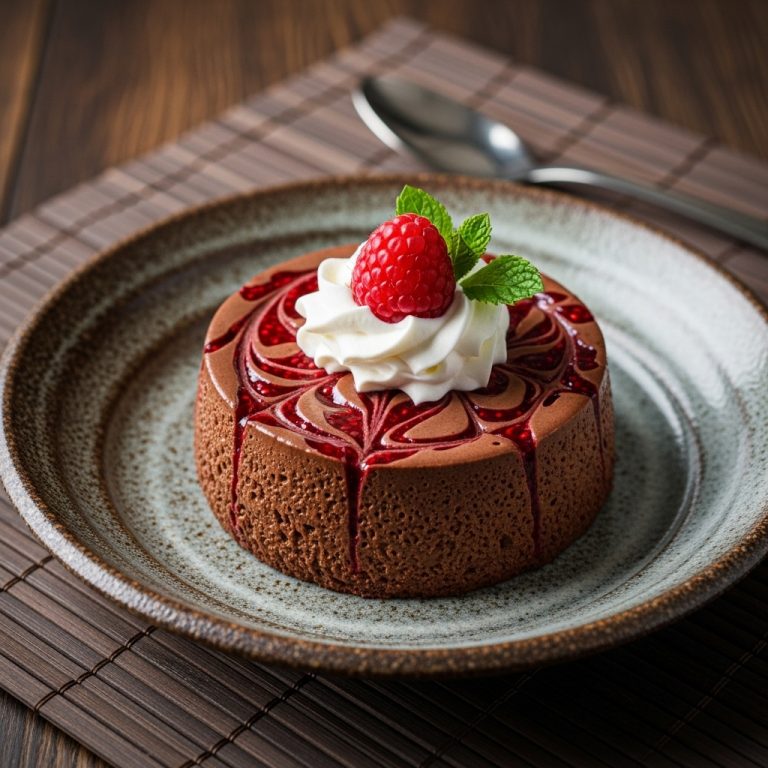 Exquisite Keto Chocolate Mousse with Raspberry Swirl
