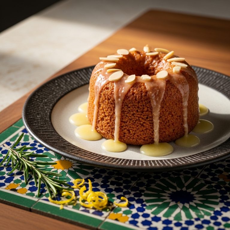 Exquisite Keto Spanish Almond Cake with Lemon Glaze