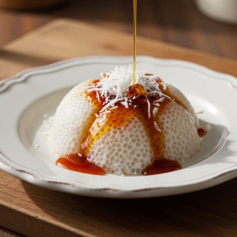Exquisite Malaysian Coconut Tapioca Pudding (Ambuyat) – A Gluten-Free Delight