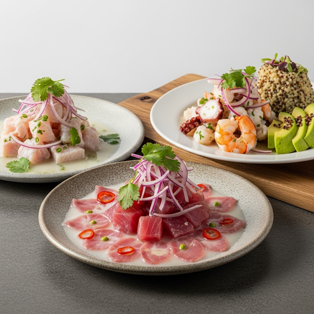 Peruvian Ceviche Brunch with Quinoa and Avocado Toast