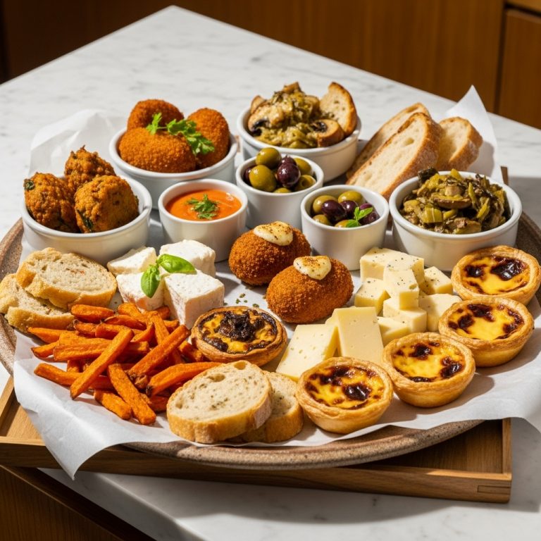 Exquisite Portuguese Vegetarian Brunch Tapas Feast