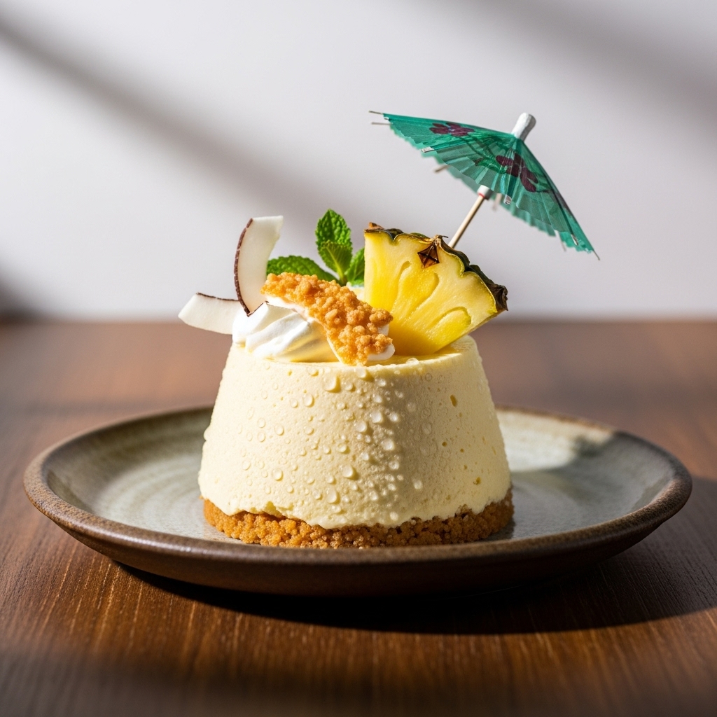 Exquisite Tropical Vegan Pina Colada Mousse