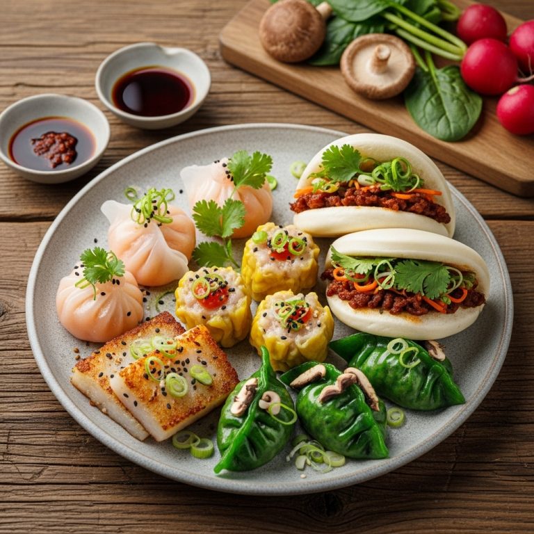 Exquisite Vegan Chinese Breakfast Dim Sum Feast: Delight Your Senses