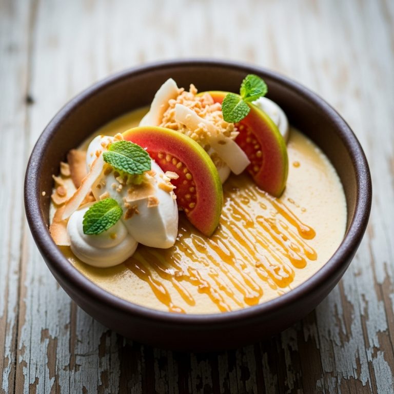 Exquisite Vegan Colombian Agua de Panela Dessert Bowl