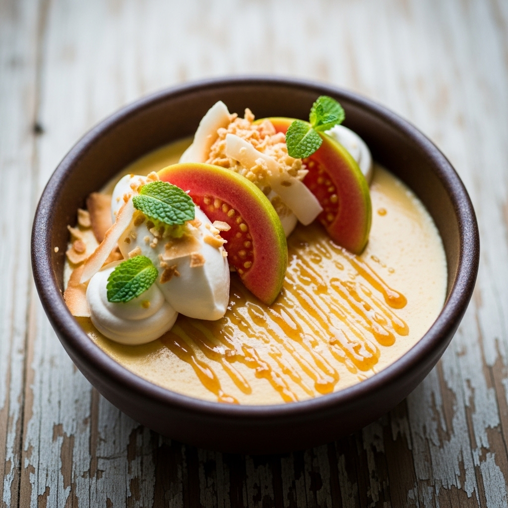 Exquisite Vegan Colombian Agua de Panela Dessert Bowl