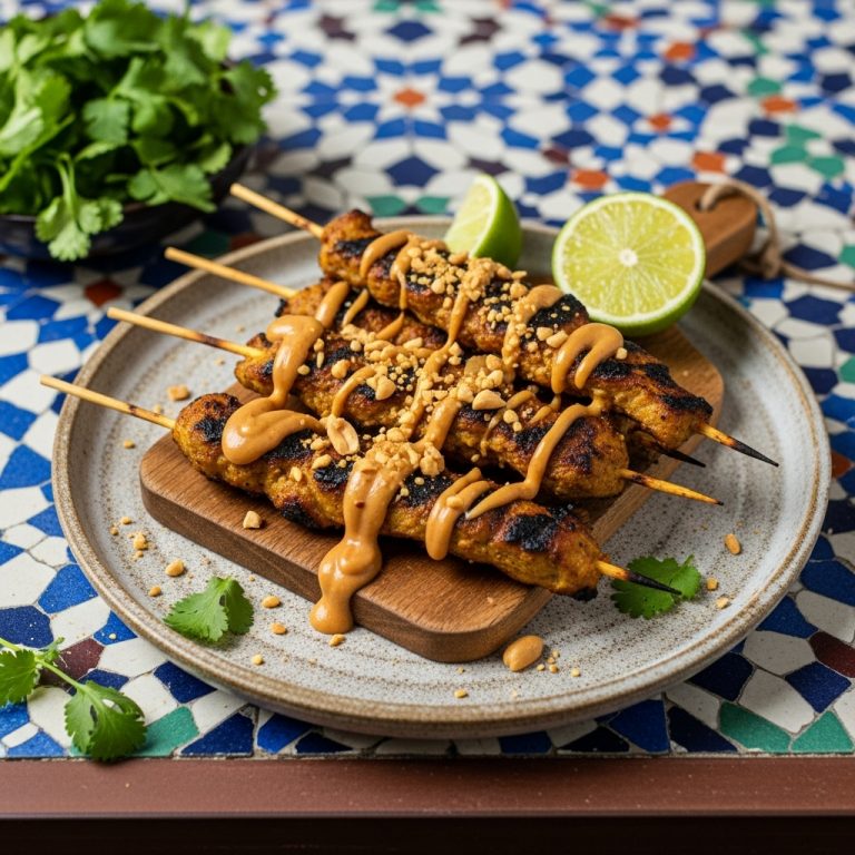Exquisite Vegan Malaysian Satay Skewers with Creamy Peanut Sauce