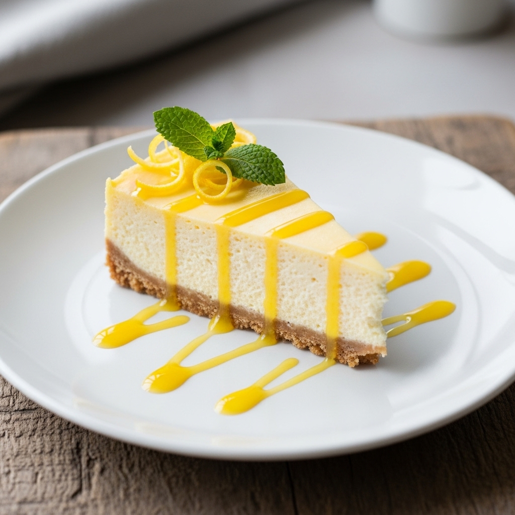 Exquisite Vegan Russian Lemon Cheesecake