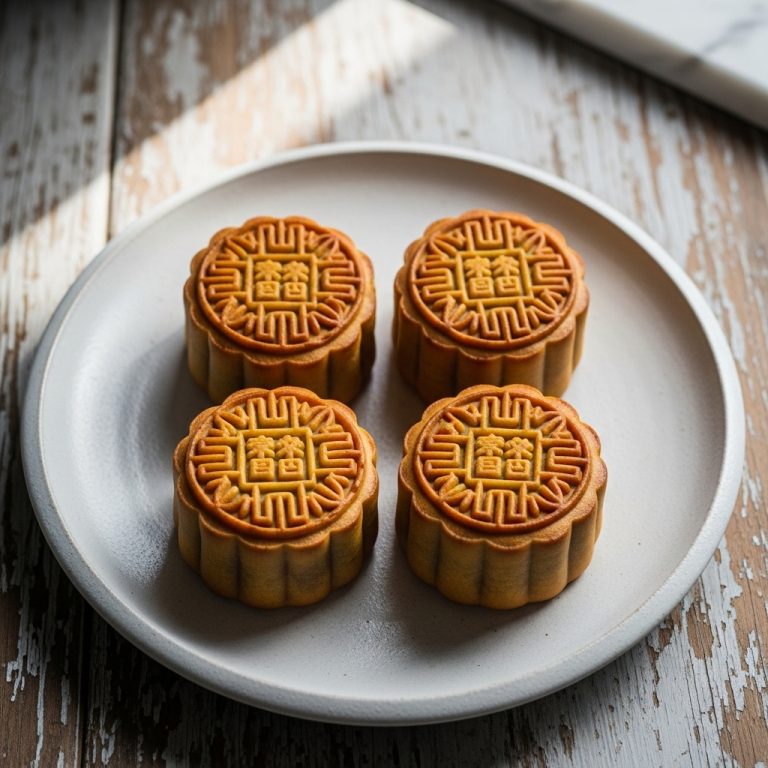 Exquisite Vegan Vegetarian Mooncakes with Lotus Seed Paste