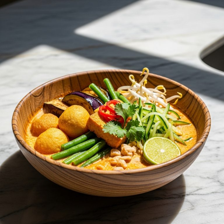 Exquisite Vegetarian Laksa Sarawak – A Rich, Creamy Delight!