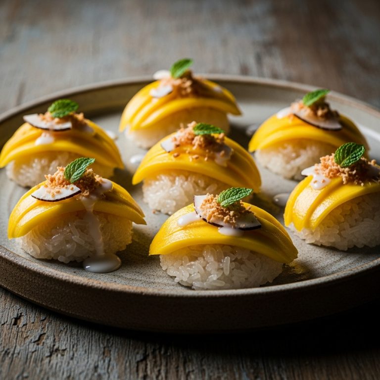 Exquisite Vietnamese Gluten-Free Mango Sticky Rice Cakes – A Sensory Feast