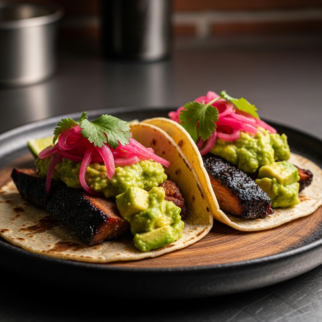 Famous BBQ Street Tacos with Smoky Guacamole