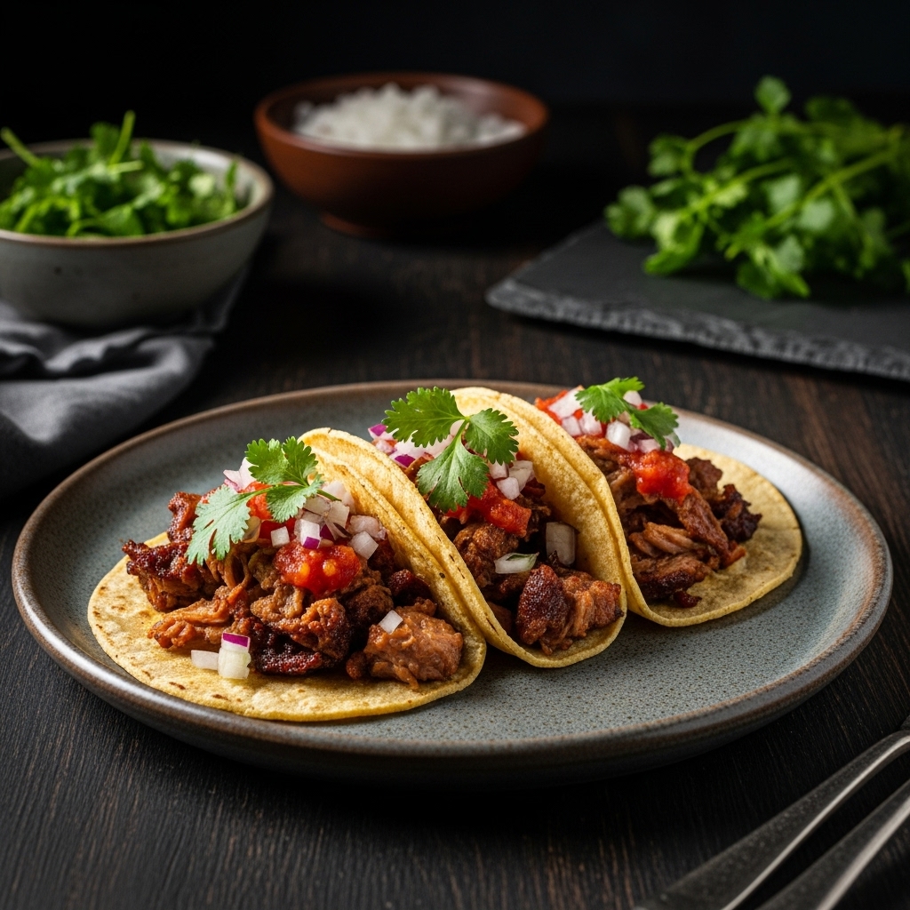 Festival Classic Appetizer: Smoky Carnitas Street Tacos