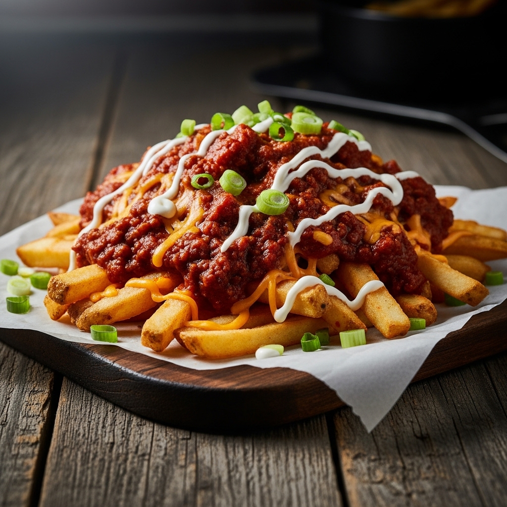 Festival Classic Appetizer: Smoky Chili Cheese Fries