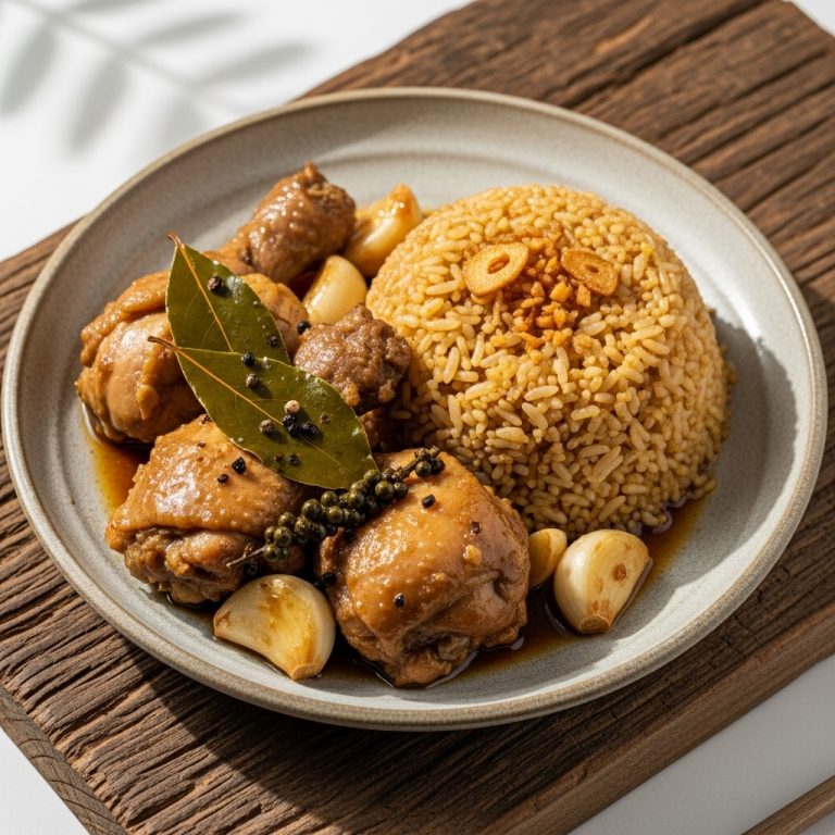 Festival Classic Chicken Adobo with Sizzling Garlic Fried Rice