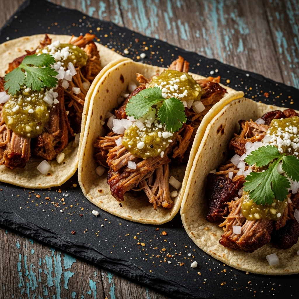 Festival Classic Dinner – Smoky Grilled Carnitas Tacos