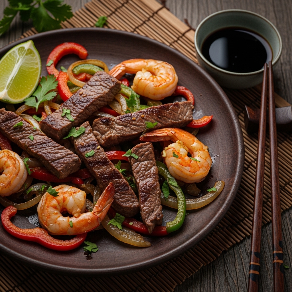 Festival Classic Dinner: Street Fair Steak & Shrimp Fajitas