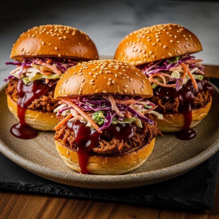 Festival Classic Lunch: BBQ Pulled Pork Sliders with Spicy Slaw